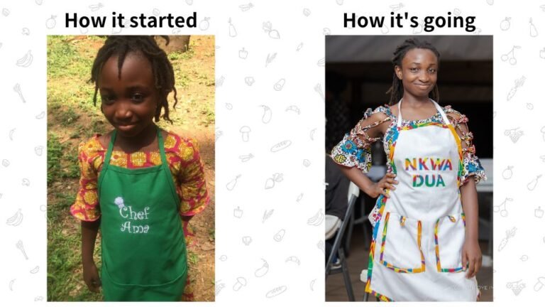 How it started how it's going kid chef ama kamnon 001