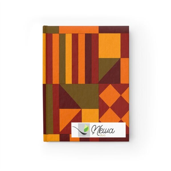 Nsoromma Akwantuo African Print Lined Journal, Recipe Keeper, Culinary Reflection Book, Handmade Notebook, Unique Gift for Chefs & Creatives