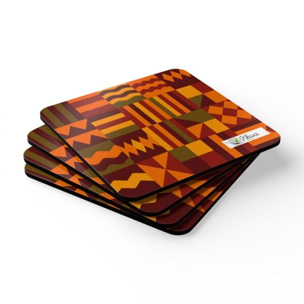 Nsoromma Akwantuo Coaster Set | Eco-Friendly Drink Coasters, Home Decor, Housewarming Gift, Chic Tableware - Image 5