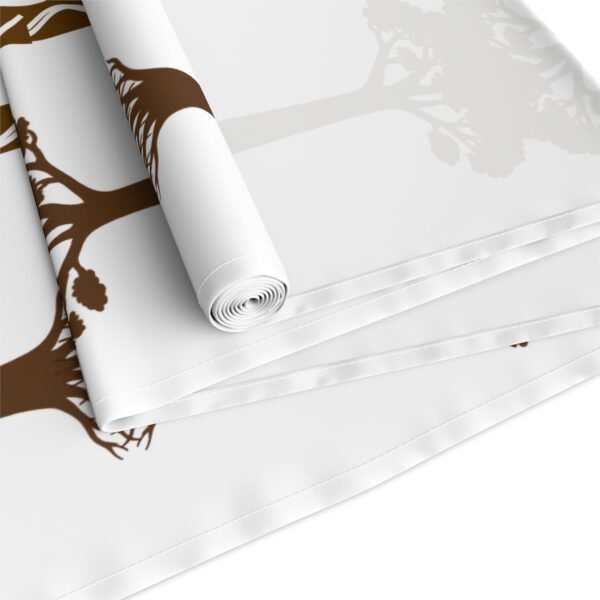 Nkwa Ba – “The Root of Wealth” Table Runner | Afrocentric Wellness Decor by Chef Nataki, Baobab & Cowrie Print, Cultural Dining Textile for Holistic Living - Image 15