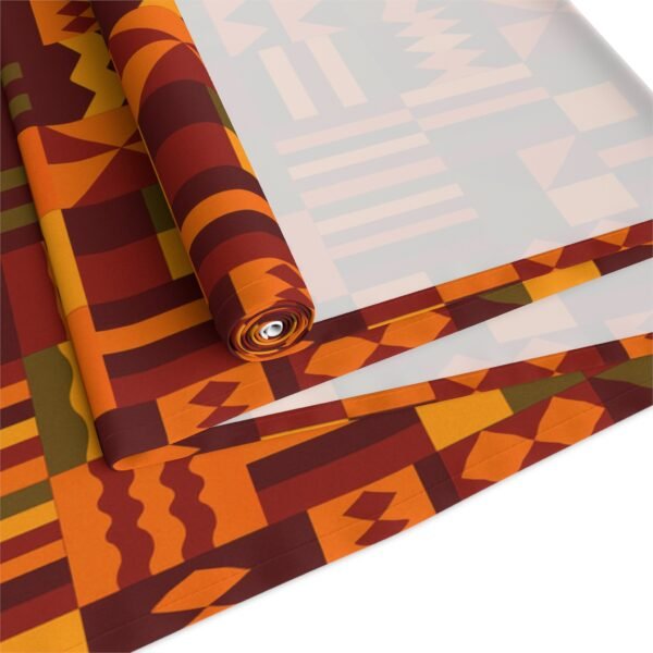Nsoromma Akwantuo Star Traveler’s Journey Stylish Kente-Inspired Table Runner for Elegant Settings, Parties, and Gatherings - Image 4