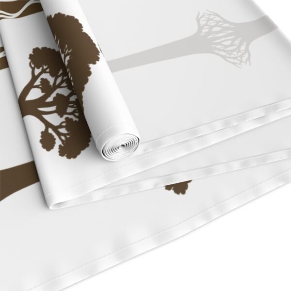 Nkwa Ba – “The Root of Wealth” Table Runner | Afrocentric Wellness Decor by Chef Nataki, Baobab & Cowrie Print, Cultural Dining Textile for Holistic Living - Image 4