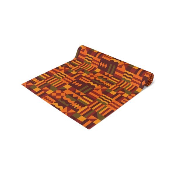 Nsoromma Akwantuo Star Traveler’s Journey Stylish Kente-Inspired Table Runner for Elegant Settings, Parties, and Gatherings - Image 3