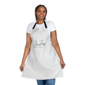 AmaZing Inspired Recipes Apron (White) – Perfect Gift for Cooking Enthusiasts, Kitchen Decor, Home Baking, BBQ Parties, Personalized Cooking Gear