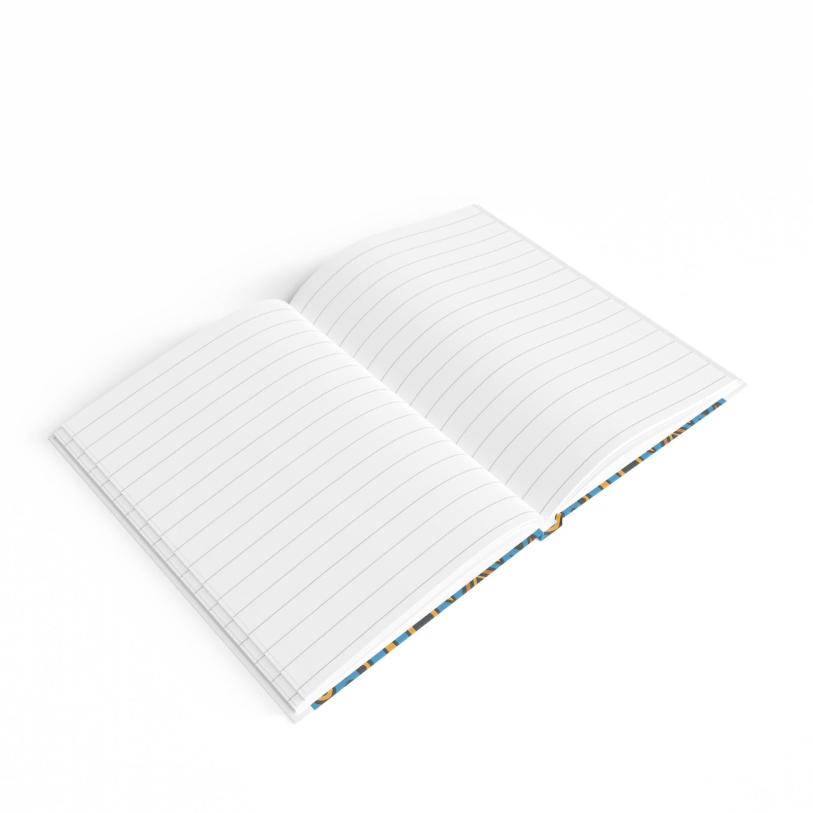 Blue & Ghana Gold Elegance Lined Journal – African Print Journal, Recipe Keeper, Culinary Reflection Book, Handmade Notebook, Unique Gift for Chefs & Creatives - Image 4