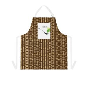SIGNATURE ITEM : Wɔwɔ Sika “The Golden Worth” Apron – Afrocentric Cooking Apron, Cultural Kitchen Gift, Ghanaian-Inspired Culinary Wear