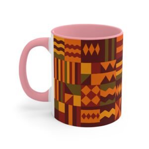 Nsoromma Akwantuo Star Traveler’s Path Mug – African Kente-Inspired Home Goods for mornings, coffee grabbing, desk breaks