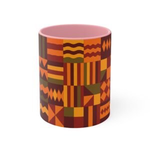 Nsoromma Akwantuo Star Traveler’s Path Mug – African Kente-Inspired Home Goods for mornings, coffee grabbing, desk breaks