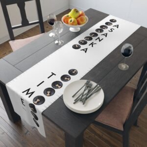 Asanka Table Runner – Ghanaian Kitchenware-Inspired African Print Table Decor, Table covering